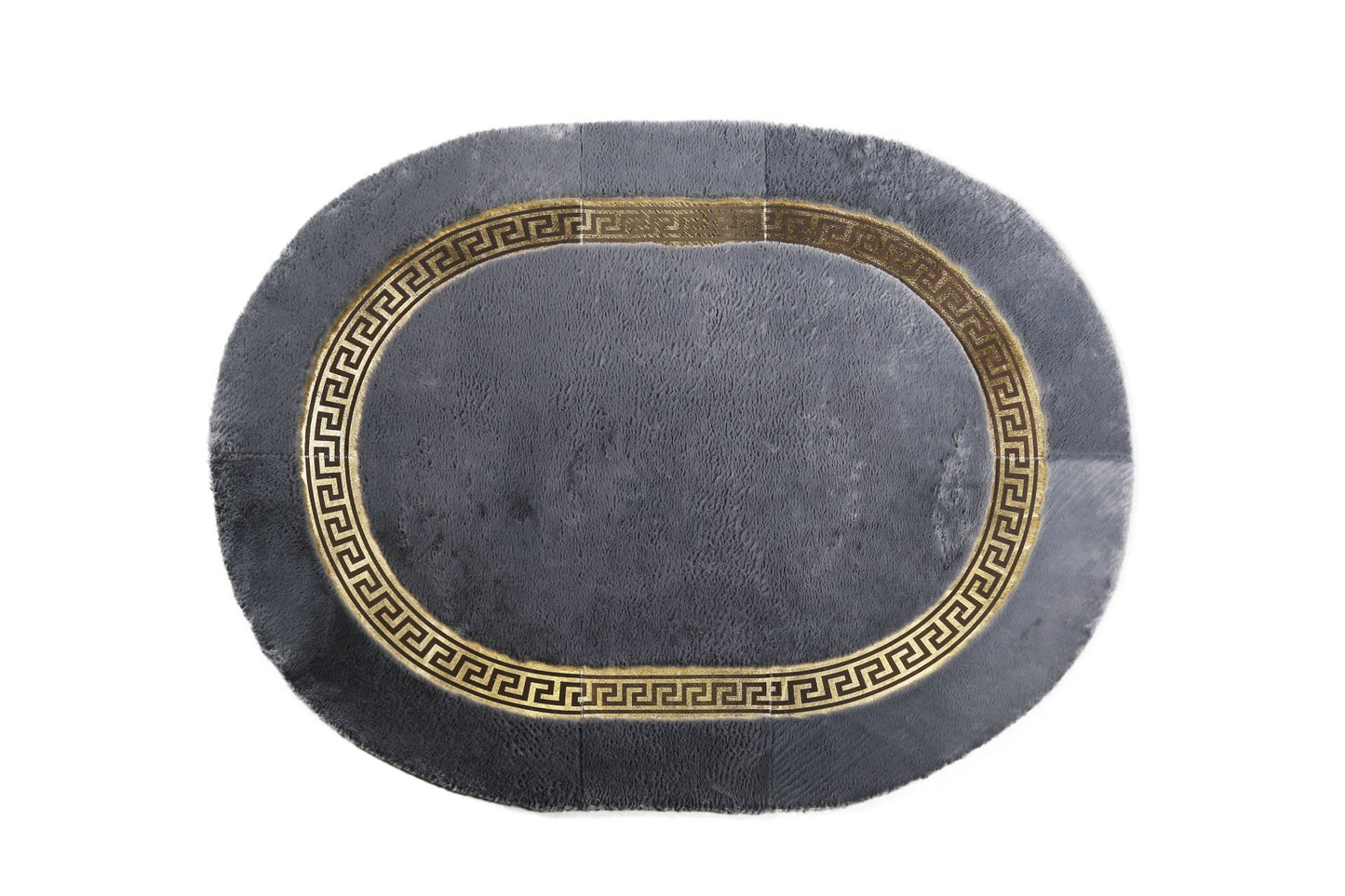 Gilded Oval Plush Carpet & Doormat