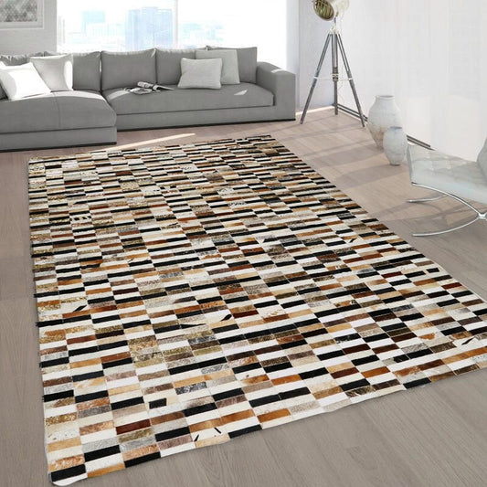 Multicolor Natural Calfskin Rug