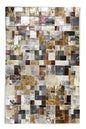 Multicolor Patchwork Natural Calfskin Rug