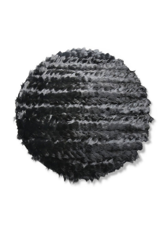 Black Natural Fur Carpet