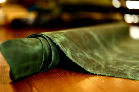 Crazy Horse Green Calfskin